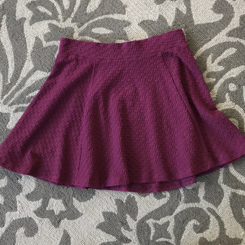 A- line skirt with zipper back
